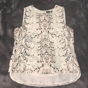 Snake-Print Blouse